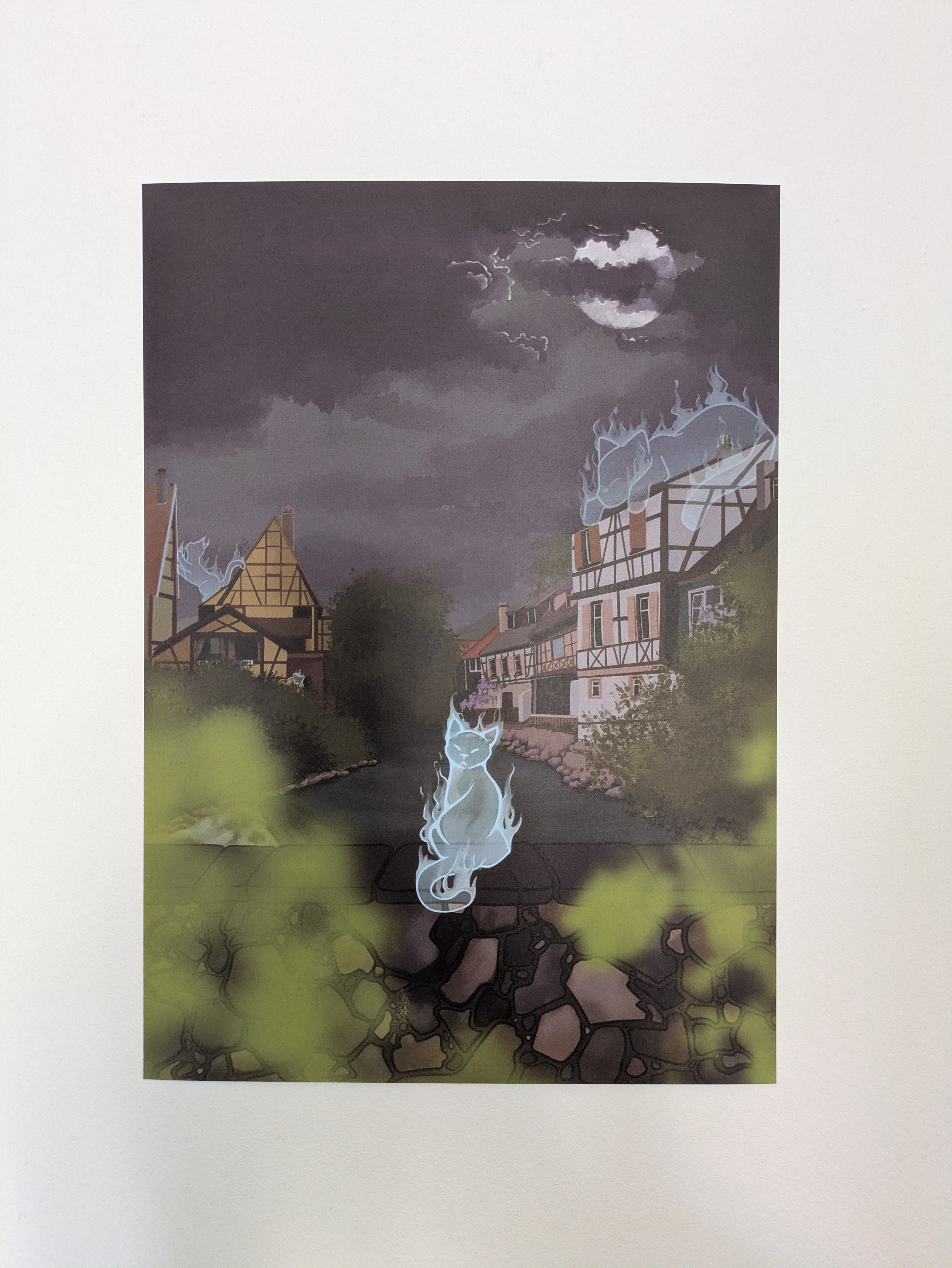 Print - Ghost Cat