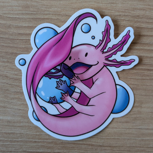 Sticker - Axolotl Bubble